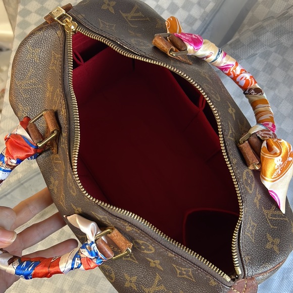Louis Vuitton Satchel Bag Speedy 30 Monogram LV Handbag Vintage Auth. - Picture 10 of 17